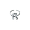 Copper Brass 18K Gold Plated Letter Open Rings