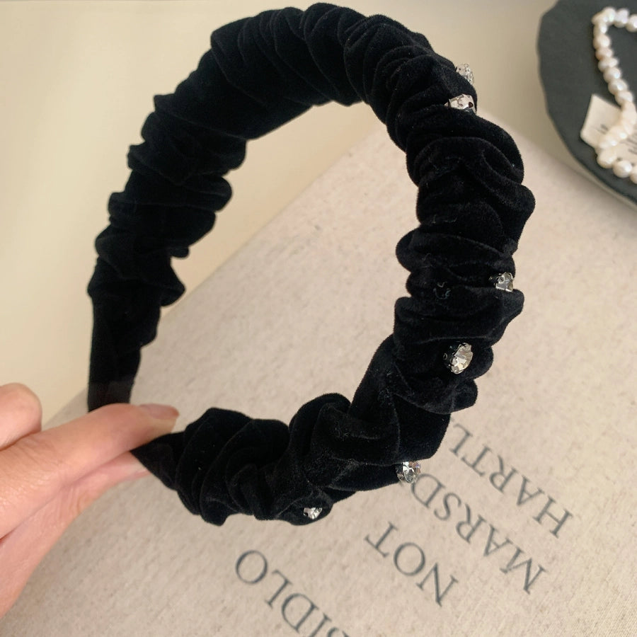 Women's Elegant Simple Style Solid Color Geometric Cloth Hair Band
