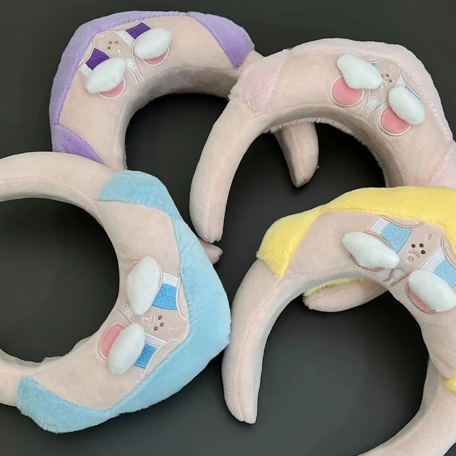 new cartoon crybaby crying baby hairband sweet cute girl wash hair band net red hair card headdress