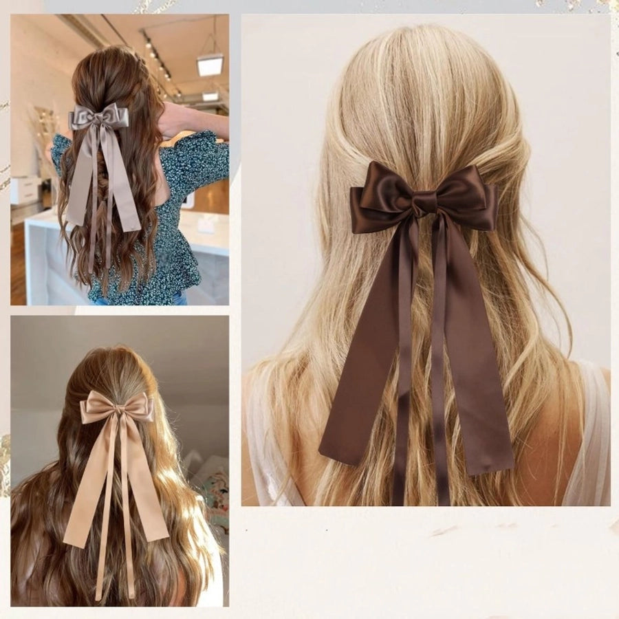 Women's Simple Style Classic Style Bow Knot Alloy Handmade Hair Clip