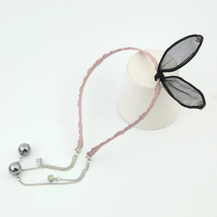 simple lace rabbit ears cute bow hairband