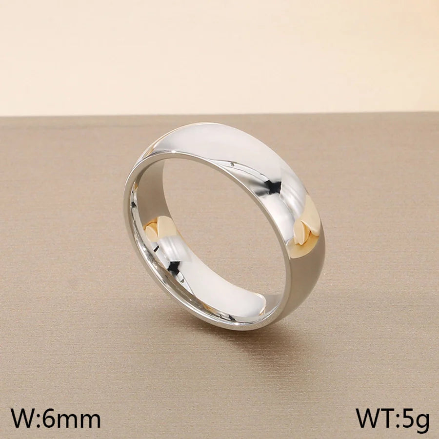 Jewelry Vintage Style Geometric 304 Stainless Steel 18K Gold Plated Rings