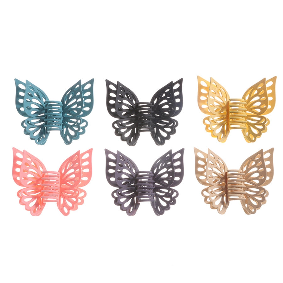 fashion butterfly plastic hair claws