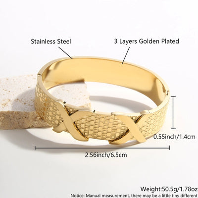 IG Style Simple Style Geometric 304 Stainless Steel  Bangle