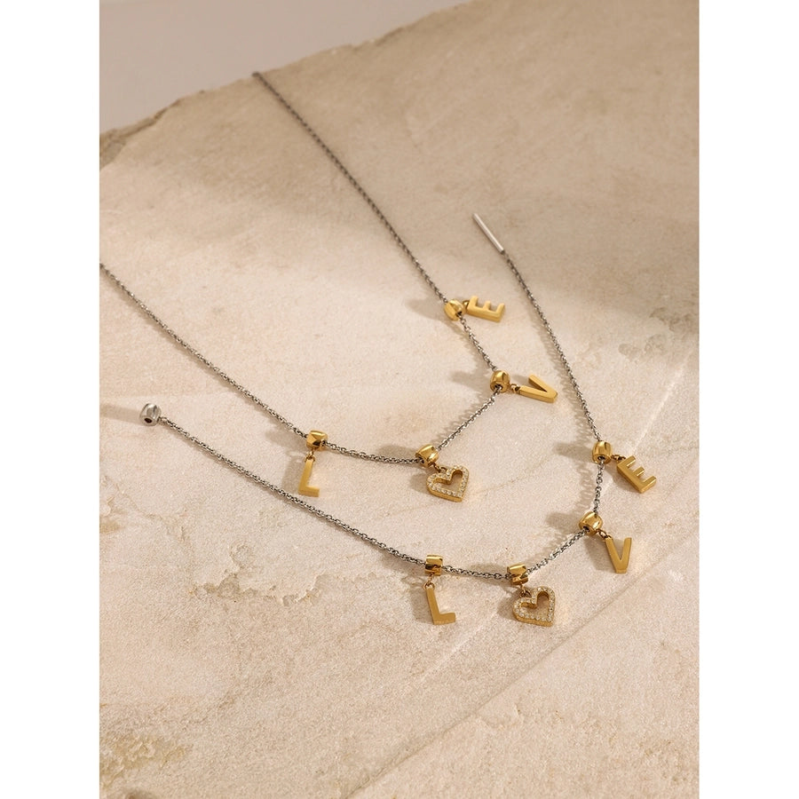 Princess Wedding Artistic Letter 304 Stainless Steel Artificial Rhinestones Bracelets In Bulk