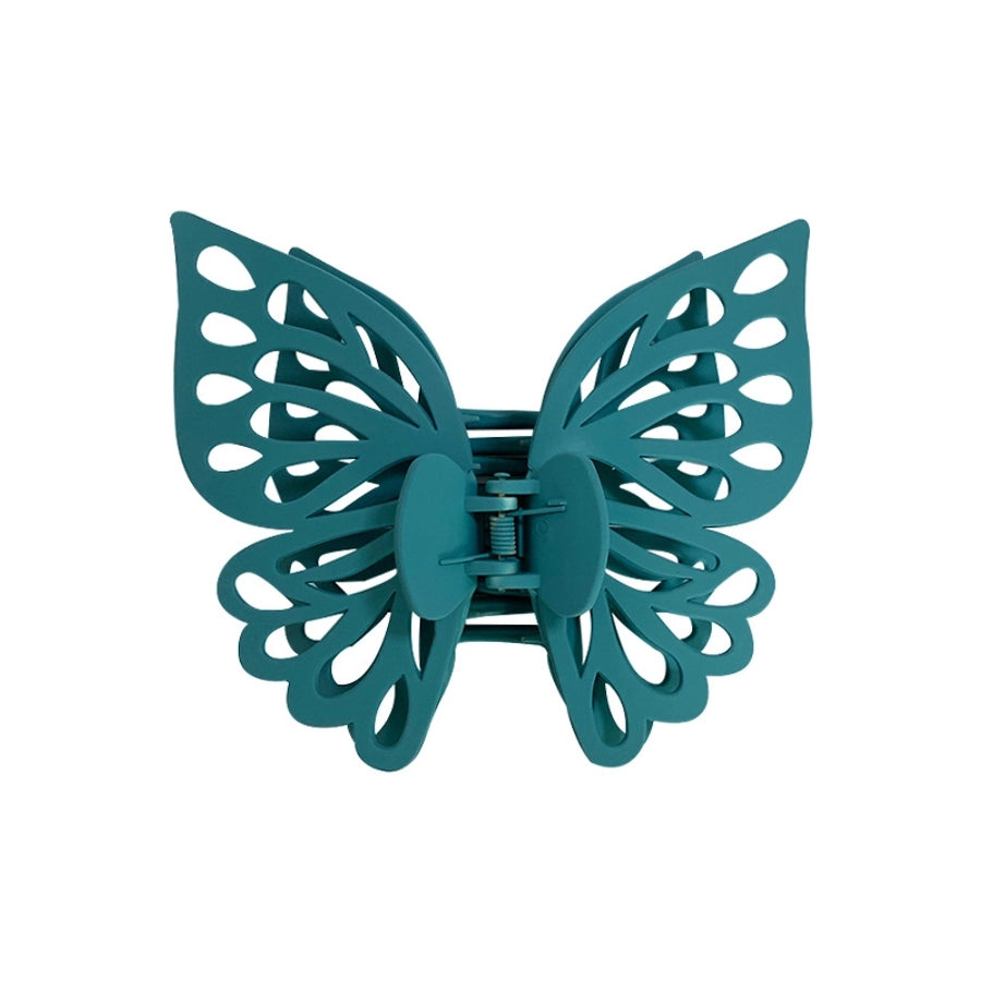 cute sweet butterfly plastic stoving varnish hair claws
