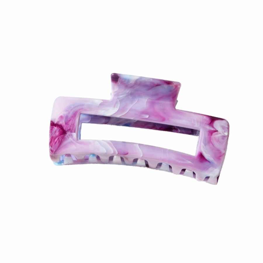 New Arrival Marble Color Rectangular Grip High-Grade Sense Niche Updo Imitation Acetic Acid Shark Clip Hair Accessories Headdress