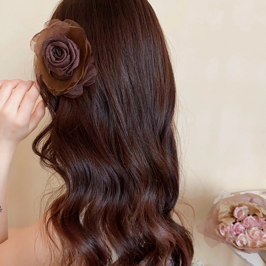 Women's Simple Style Classic Style Flower Cloth Hair Clip