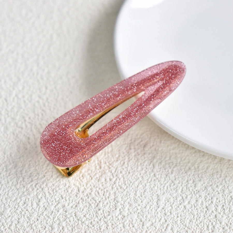 retro color block polka dots acetic acid sheets hair clip 1 piece