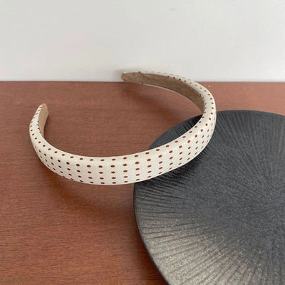 Women's Retro Artistic Spot Cloth Printing and Dyeing Three-dimensional Hair Band