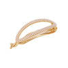 women's simple style solid color alloy plating hair clip