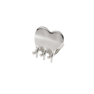 women's simple style solid color metal plating hair claws