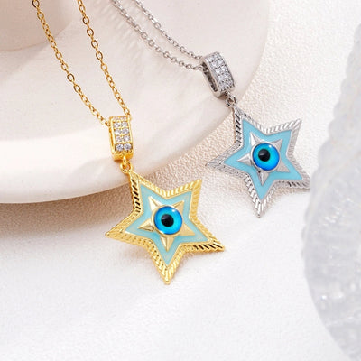 Jewelry Glam Lady Sexy Eye 304 Stainless Steel Copper Pendant Necklace
