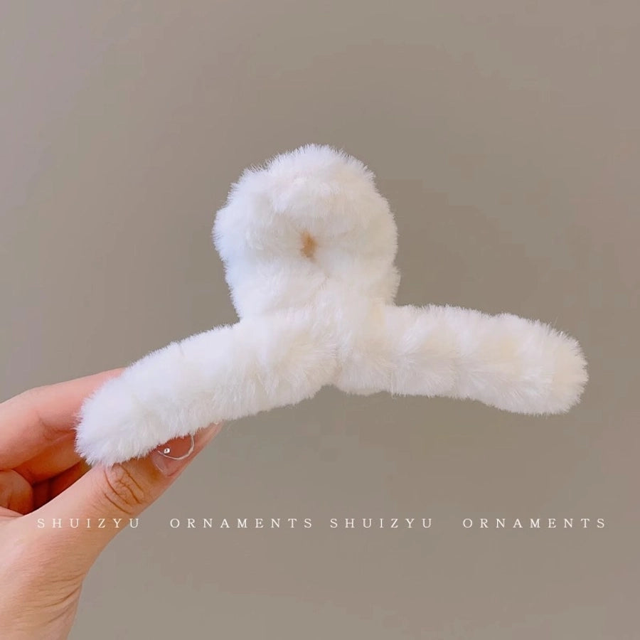 Casual Simple Style Heart Shape Bow Knot Arylic Alloy Hair Claws 1 Piece