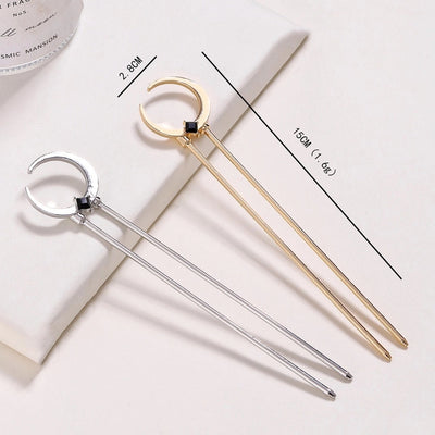 women's elegant streetwear u shape metal hairpin