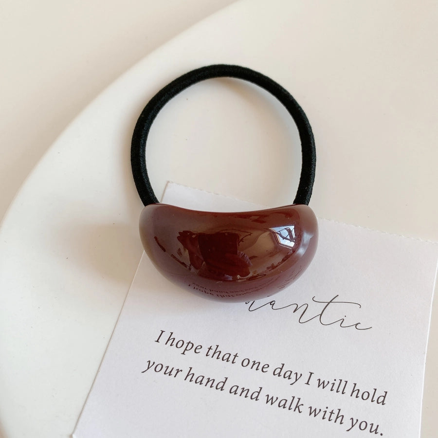 Women's Simple Style Solid Color Arylic Hair Tie