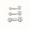 1 Pair Simple Style Round 304 Stainless Steel 18K Gold Plated Ear Studs
