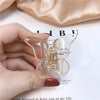 retro butterfly arylic stoving varnish hair claws