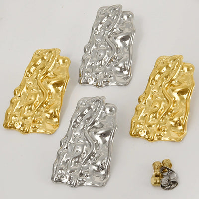 1 Pair Basic Simple Style Geometric Plating 304 Stainless Steel Ear Studs