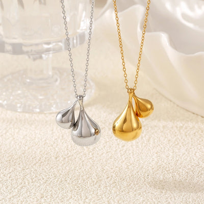 Jewelry Preppy Style Simple Style Artistic Water Droplets 304 Stainless Steel Sweater Chain