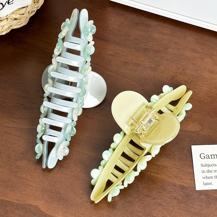 Women's Casual Simple Style Streetwear Floral Acetic acid sheets Hair Claws