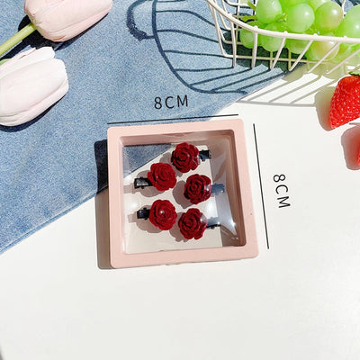 simple style flower arylic hair clip