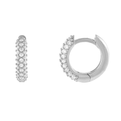 1 Pair Simple Style Geometric Inlay Copper Zircon Gold Plated Ear Studs