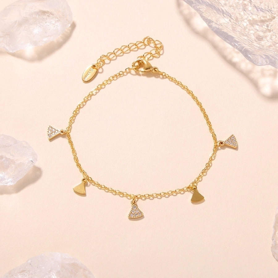 Jewelry Elegant Luxurious Vacation Geometric Titanium Steel 18K Gold Plated Jewelry Set