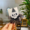 Halloween Hip-Hop Funny Women's Pumpkin Skull Alloy Gauze Hair Clip