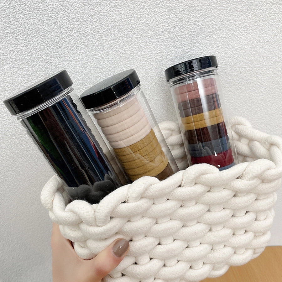 women's simple style multicolor nylon handmade hair tie