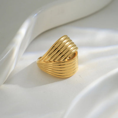 Jewelry Casual Simple Style Round 304 Stainless Steel Plating Open Rings