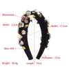 elegant romantic sweet rose cloth inlay rhinestones hair band
