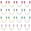 1 Pair Casual Elegant Geometric Copper Zircon 24K Gold Plated Drop Earrings