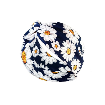 fashion color block flower cloth hair band 1 piece