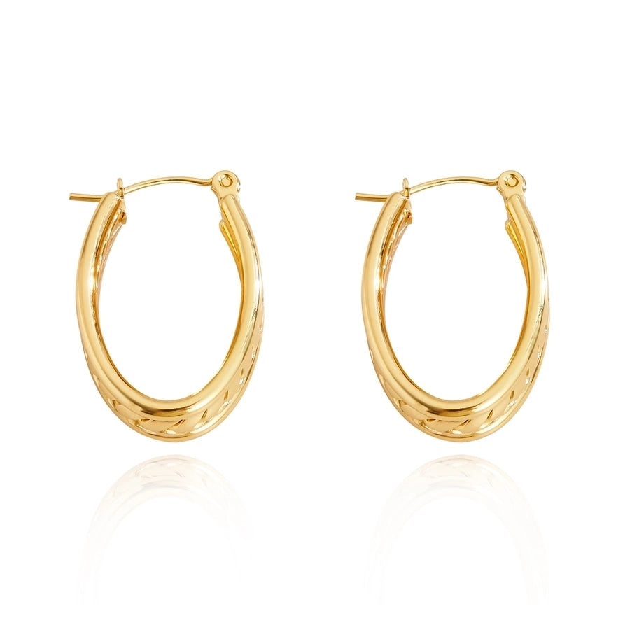 1 Pair IG Style Classic Style U Shape Irregular Heart Shape Irregular 201 Stainless Steel Earrings