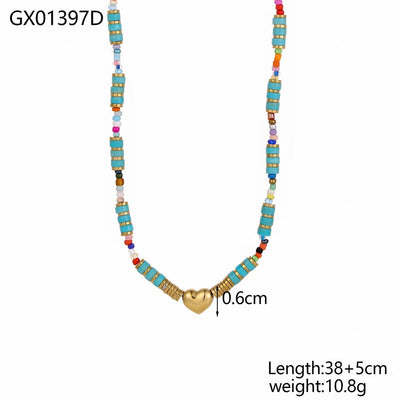 Jewelry Elegant Glam Letter 304 Stainless Steel Zircon 18K Gold Plated Pendant Necklace