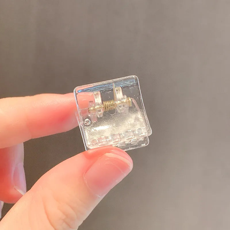 retro geometric transparent acrylic small catch clip wholesale nihaojewelry