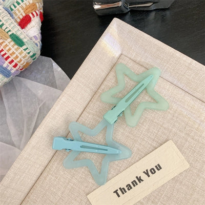 Women's Korean Style Star Resin Hair Clip