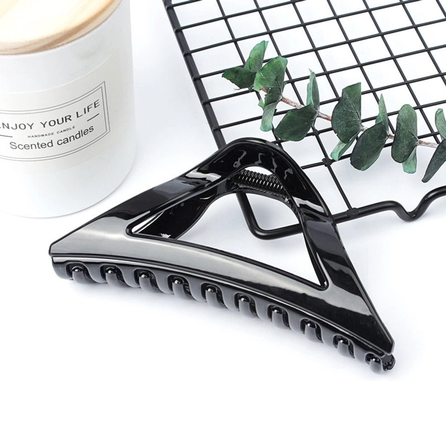 simple style triangle arylic stoving varnish hair claws 1 piece