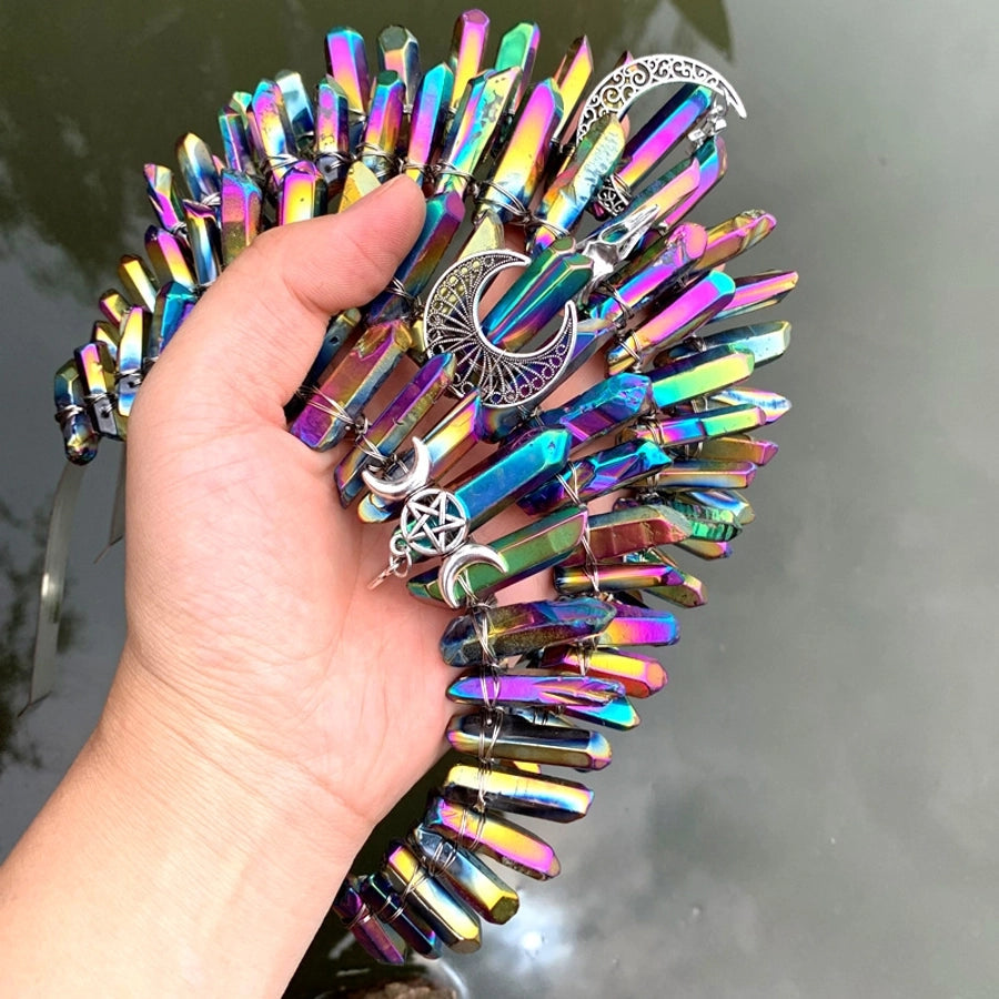 Women's Shiny Geometric Crystal Hair Band