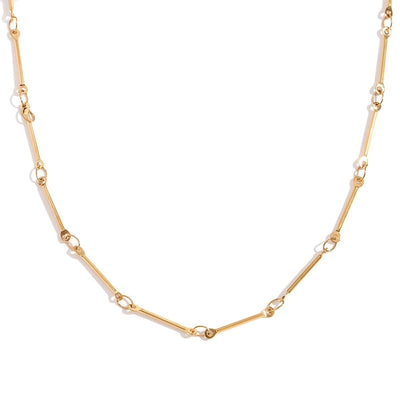 Jewelry Simple Style Solid Color 304 Stainless Steel Titanium Steel 18K Gold Plated Bracelets Anklet Necklace
