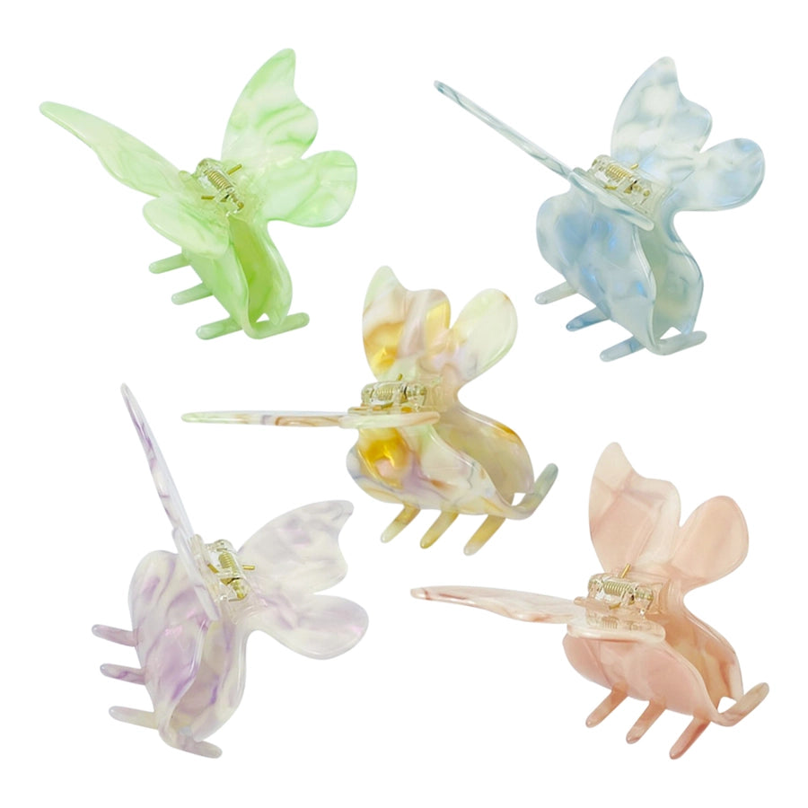 Women's Fairy Style Sweet Artistic Butterfly Acetic acid sheets Hair Claws