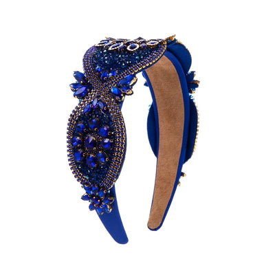 vintage style classic style flower rhinestone inlay rhinestones hair band