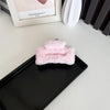 Women's Simple Style Solid Color PC Plush Hair Claws