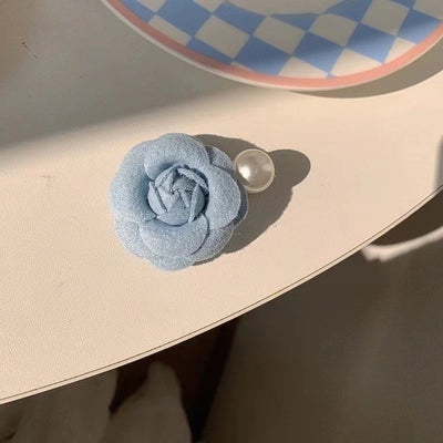 Korean Style Gentle Flower Small Hairpin Female Niche Design Summer  Head Clip Light Luxury High-end Headwear