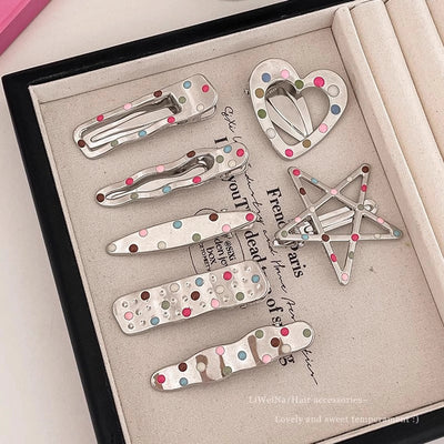 Women's Cute Solid Color Alloy Hair Clip