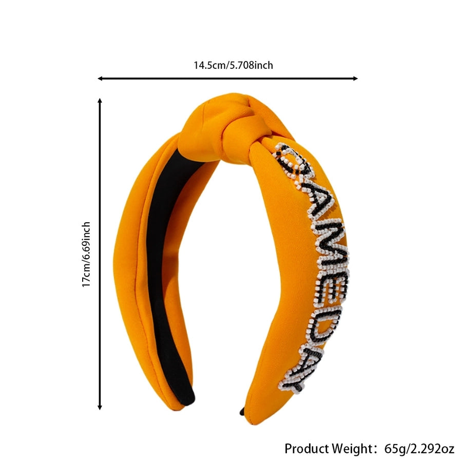 Women's Hip-Hop Retro Funny Letter Cloth Hair Band