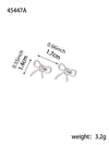 1 Pair Elegant Bow Knot 304 Stainless Steel 18K Gold Plated Drop Earrings
