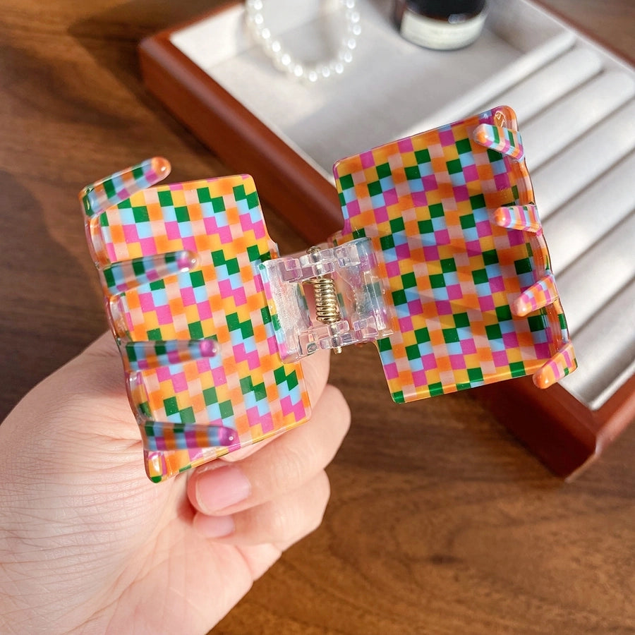 Women's Simple Style Classic Style Color Block Arylic Hair Claws