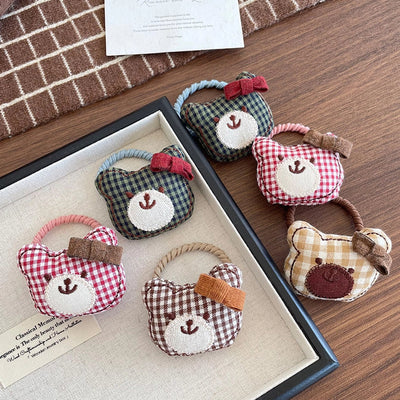 Cute Women's Girl'S Bear Cloth Hair Tie